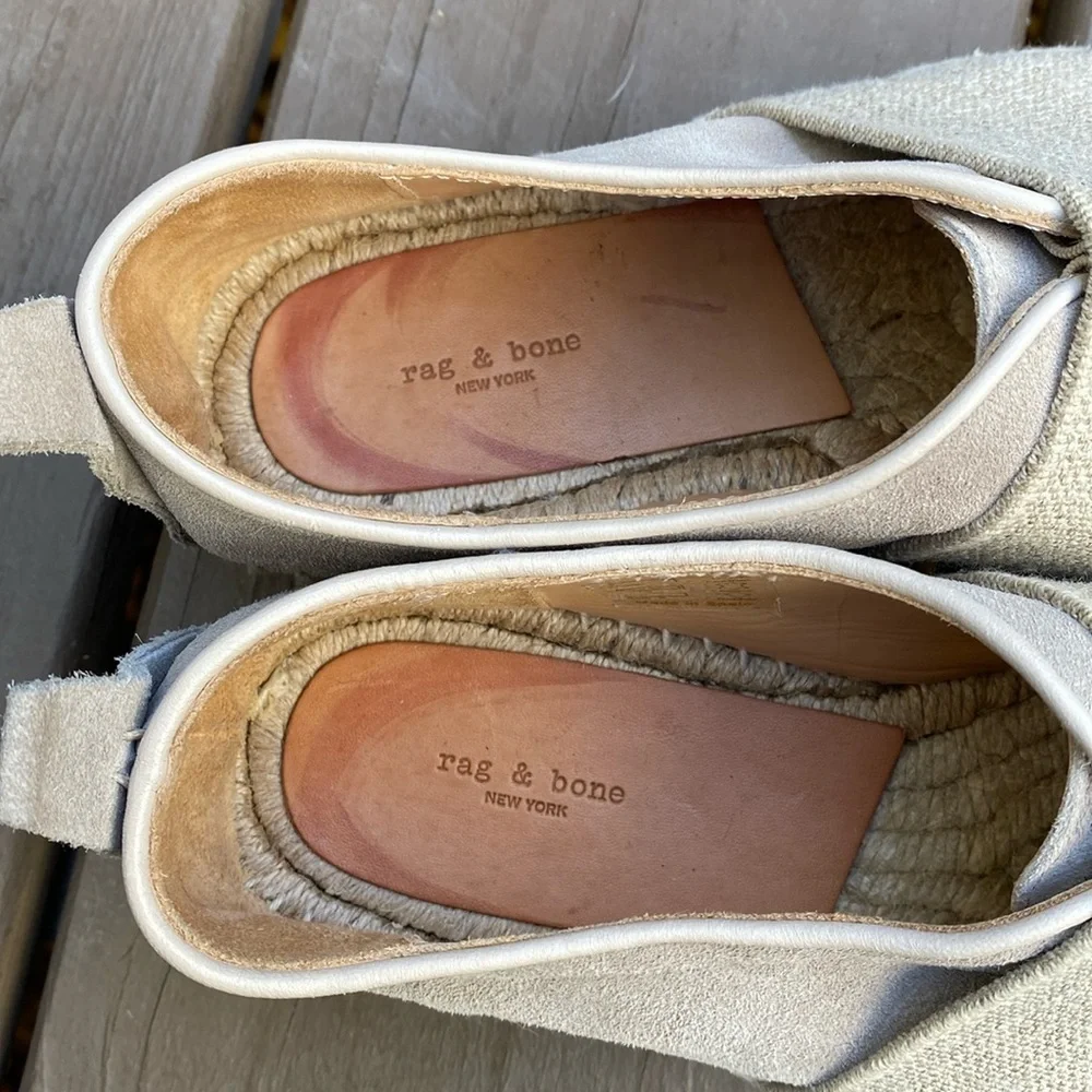 Rag & Bone - Nina Suede Espadrille in Smoke size 7.5